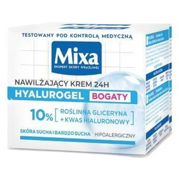 MIXA HYALUROGEL Bogaty krem nawilżający, 50ml