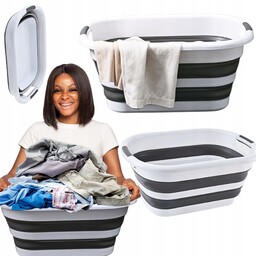 Miska Silikonowa Duża Składana 40L Na Pranie