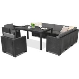 Zestaw technorattanowy z narożnikiem Colorado Comida Max 9