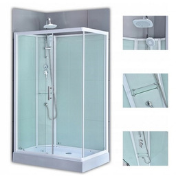 Kabina prysznicowa prostokątna zabudowana 120x80 WSH-307L