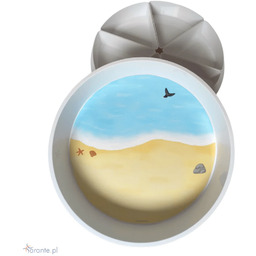 Mata do zabawy sensorycznej - Plaża (do tacy
