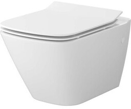 Miska podwieszana MESTO square z deską SLIM duroplast