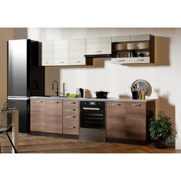 Edinos Zestaw mebli kuchennych akacja cynamonowa + dąb