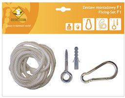 Zestaw montażowy F1 do hamaków, biały koala/zf1