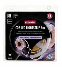 ACTIVEJET Taśma LED AJE-COB Neutralna biel 3 m