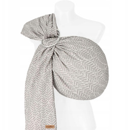 Chusta kółkowa Hug Me N16 Szare liście Zaffiro