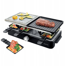 Grill elektryczny 2w1 Sencor 0260BK 1400W Raclette 8