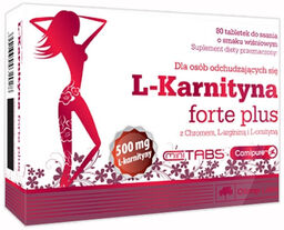 Olimp L-Karnityna Forte Plus, smak wiśniowy, 80 tabletek