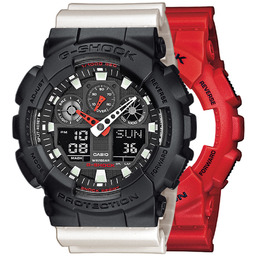 G-SHOCK SET GA-100B-4AER + BEZEL 10358741 + PASEK