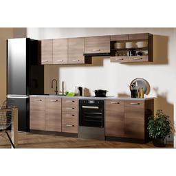 Edinos Komplet mebli kuchennych z blatem akacja cynamonowa
