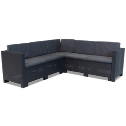 Narożnik technorattanowy Colorado Corner Bica antracyt