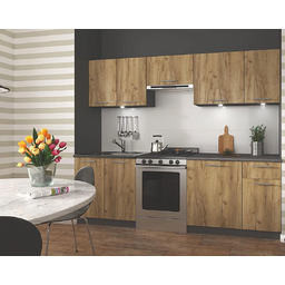 Elior Zestaw mebli kuchennych 240 cm - dąb