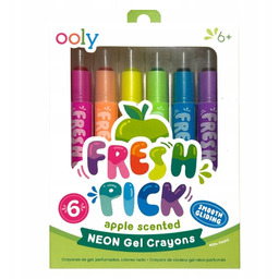 Kredki Żelowe Neonowe Pachnące Ooly Fresh Pick 6