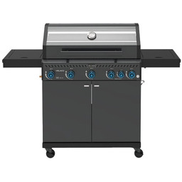 Grill gazowy ZEUS-D kolor czarny ruszt żeliwny moc