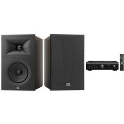 DENON PMA-600NE + JBL STAGE 250B espresso