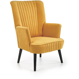 Fotel wypoczynkowy delgado musztardowy halmar