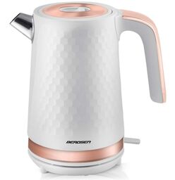 Czajnik elektryczny, 1,7L, Berdsen, biało-miedziany