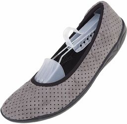 Baleriny pantofle ażurowe BIO Adanex 28083 miękkie