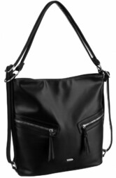 Klasyczna, pojemna torebka damska ze skóry ekologicznej -