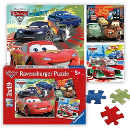 Ravensburger Puzzle 9281 Auta. Zygzak I Przyjaciele 3X49