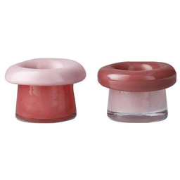 Holmegaard SOMA Świecznik Tealight 2 Szt. / Różowy