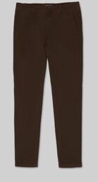 spodnie menfi brązowe slim fit