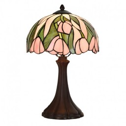 Lampa Stołowa Tiffany Witrażowa 3A Clayre & Eef