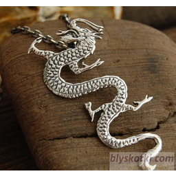 SREBRNY GRYF - wisior smok dragon