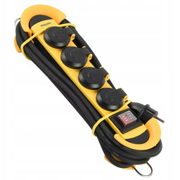 Przedłużacz Budowlany Philips 4 Gniazda 5M IP44