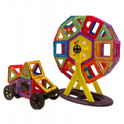 Klocki magnetyczne DUŻE XXL klocki konstrukcyjne 3D