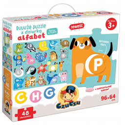 Alfabet Duuuże puzzle z dziurką 3+, Czuczu