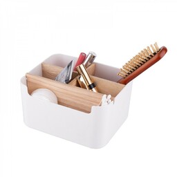 Altom Plastikowy organizer Bamboo, 18 x 14,5 x