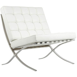 King Home Designerski fotel Barcelon KH1501100290 z białej