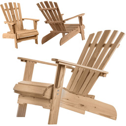 Fotel drewniany plażowy Arphy złoty dąb