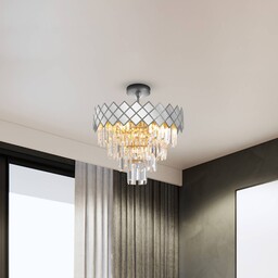 Eko-Light Lampa sufitowa Carisma metal chrom kolor szklane