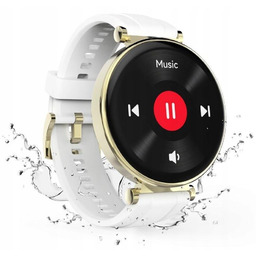 Smartwatch Hama 7000 Gps Amoled Biało-złoty