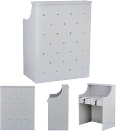 Recepcja fryzjerska lakierowana Diamond 80 cm kosmetyczna
