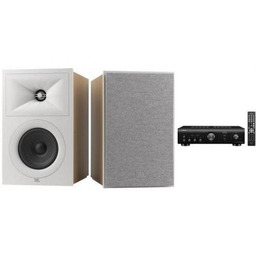 DENON PMA-600NE + JBL STAGE 250B latte