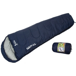 Enero Camp Śpiwór mumia Nepal 210X80x50cm granatowy