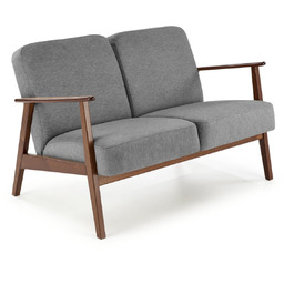 Sofa milano 2s dwu-osobowa popielaty castel 93