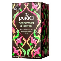 Herbata Mięta pieprzowa i lukrecja 20 organicznych torebek