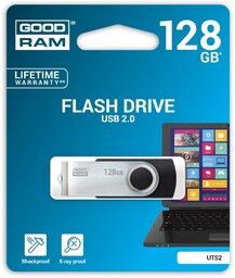 GoodRam Pendrive 128GB Twister 20MB/s Czarno-srebrny