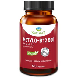 NATURELL Metylo B-12 500 g, 120 tabletek