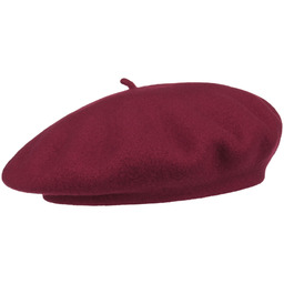 Czapka Baskijska z Kaszmirem by Barascon, bordowy, One
