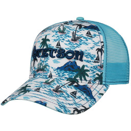 Czapka Trucker Hawaii Boats by Stetson, turkusowy, One