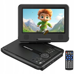 Wielofunkcyjny Odtwarzacz DVD 7" Hd LCD Przenośny Konsola
