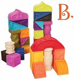 Miękkie klocki dla dzieci squeeze 26 elementów, BX1003-B.Toys