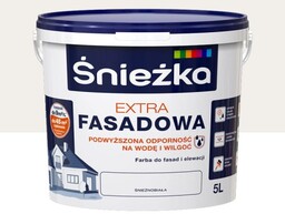 ŚNIEŻKA Farba elewacyjna Extra Fasadowa śnieżnobiała 5L