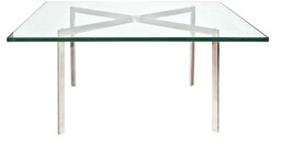 Stolik BA1 inspirowany Barcelona Table srebrny