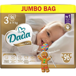 Pieluszki DADA 3 MIDI 4-9 kg 96 sztuk